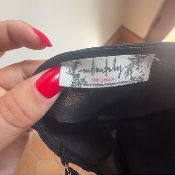 Free People Intimately Black Lace Trim Camisole - Picture 5 of 5